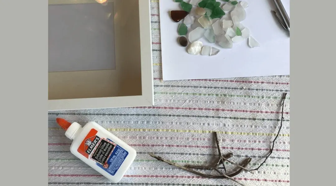 How to Glue Beach Glass to Paper