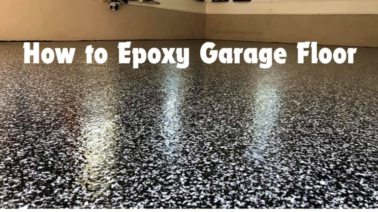 How to Epoxy Garage Floor